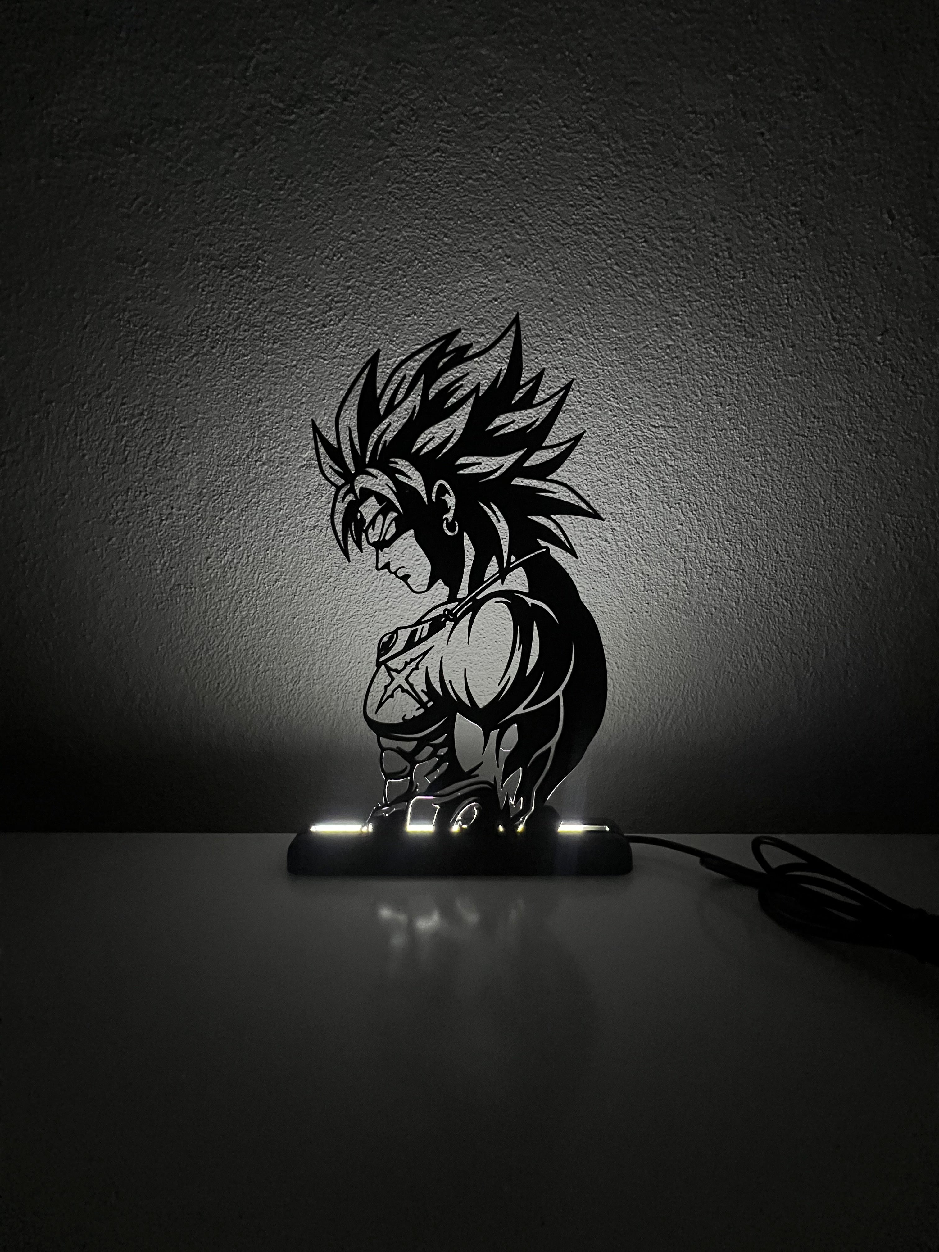 Lampada da esposizione con LED Broly - Dragonball