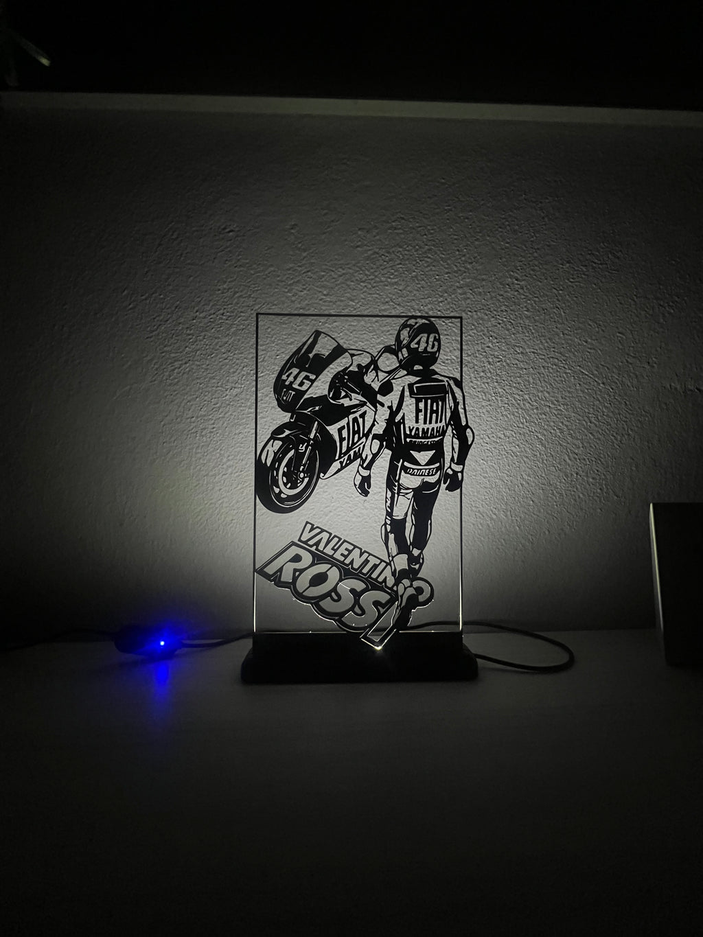 Lampada da esposizione con LED Valentino Rossi - MOTOGP