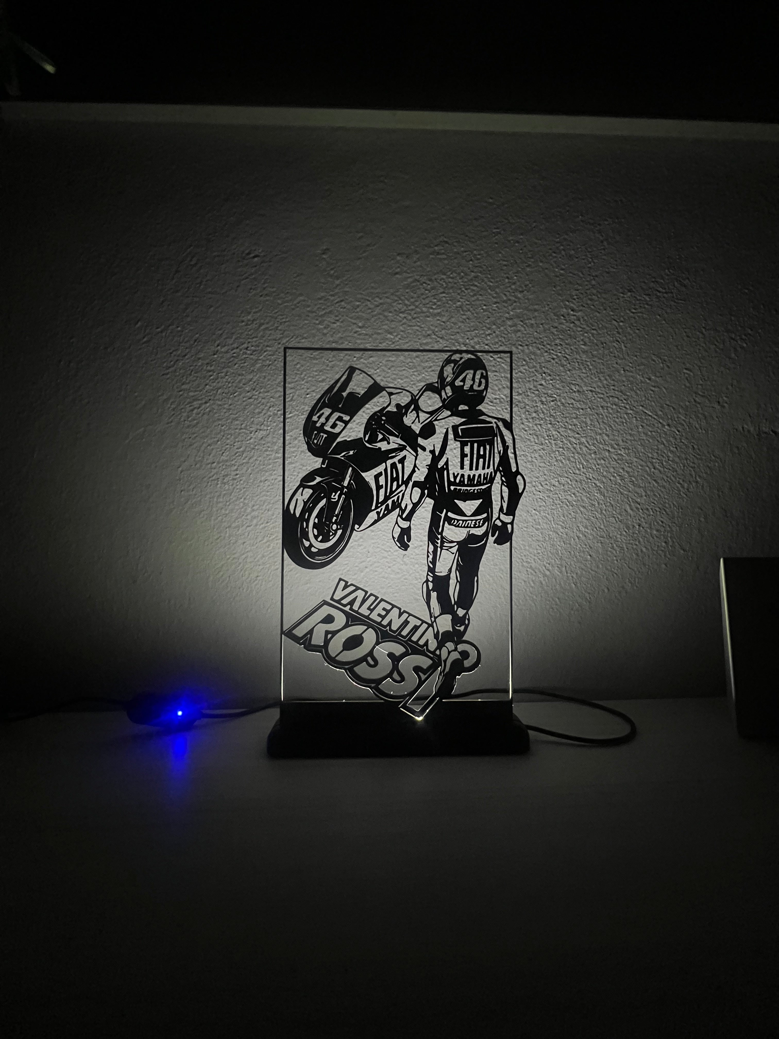 Lampada da esposizione con LED Valentino Rossi - MOTOGP
