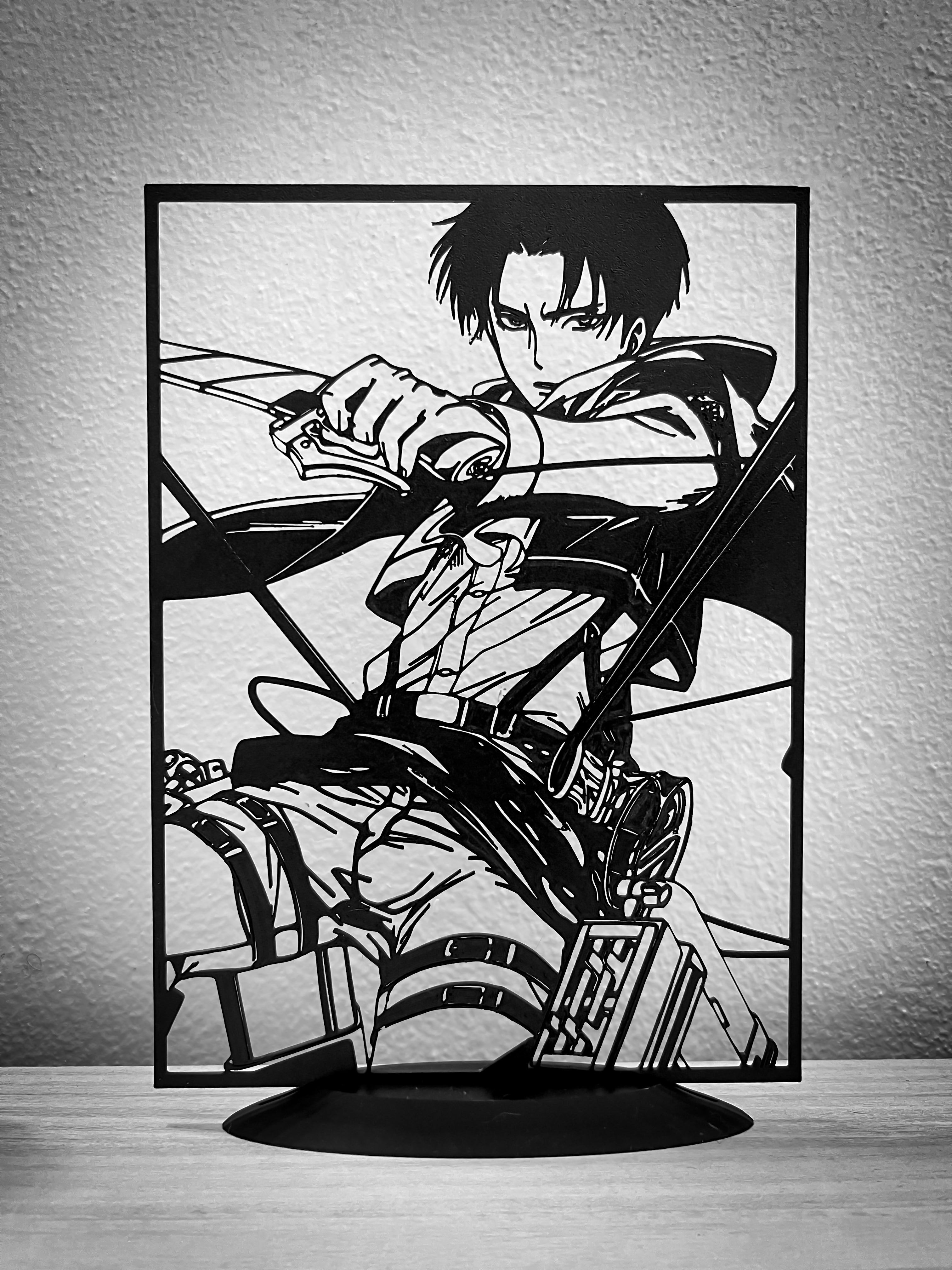 Silhouette da esposizione Levi - Attack On Titans