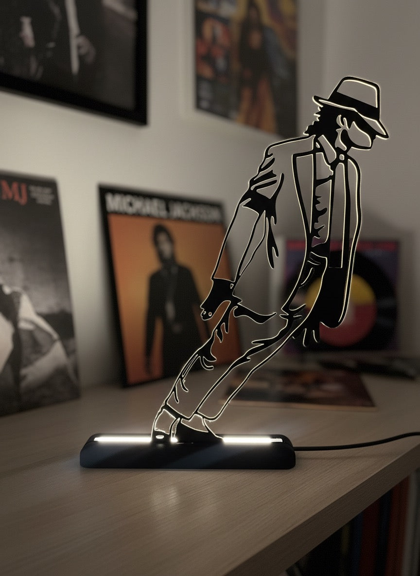 Lampada da esposizione con LED Michael Jackson