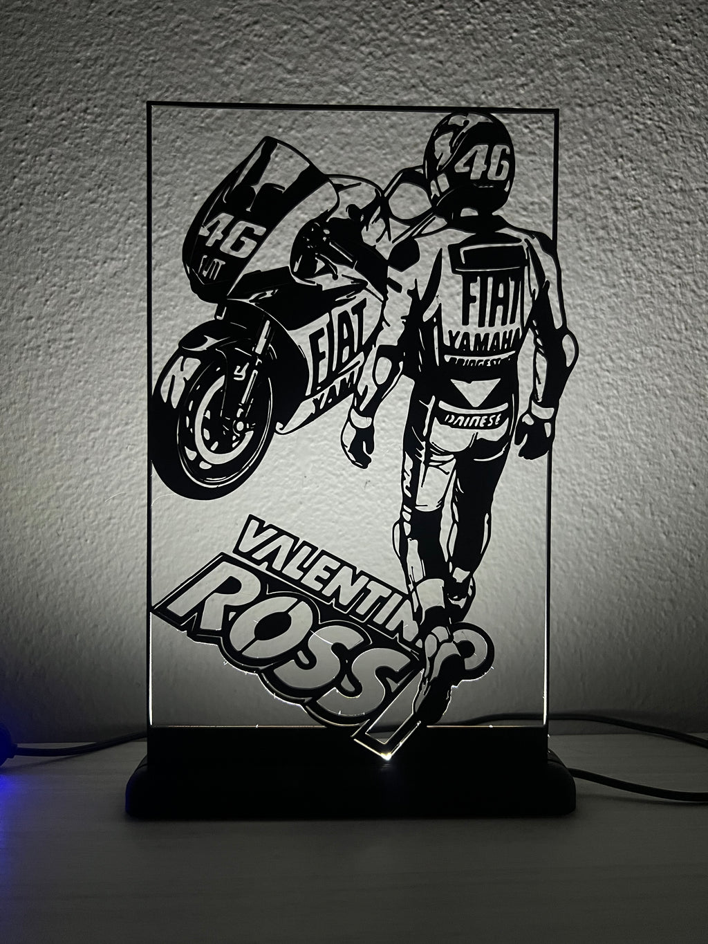 Lampada da esposizione con LED Valentino Rossi - MOTOGP
