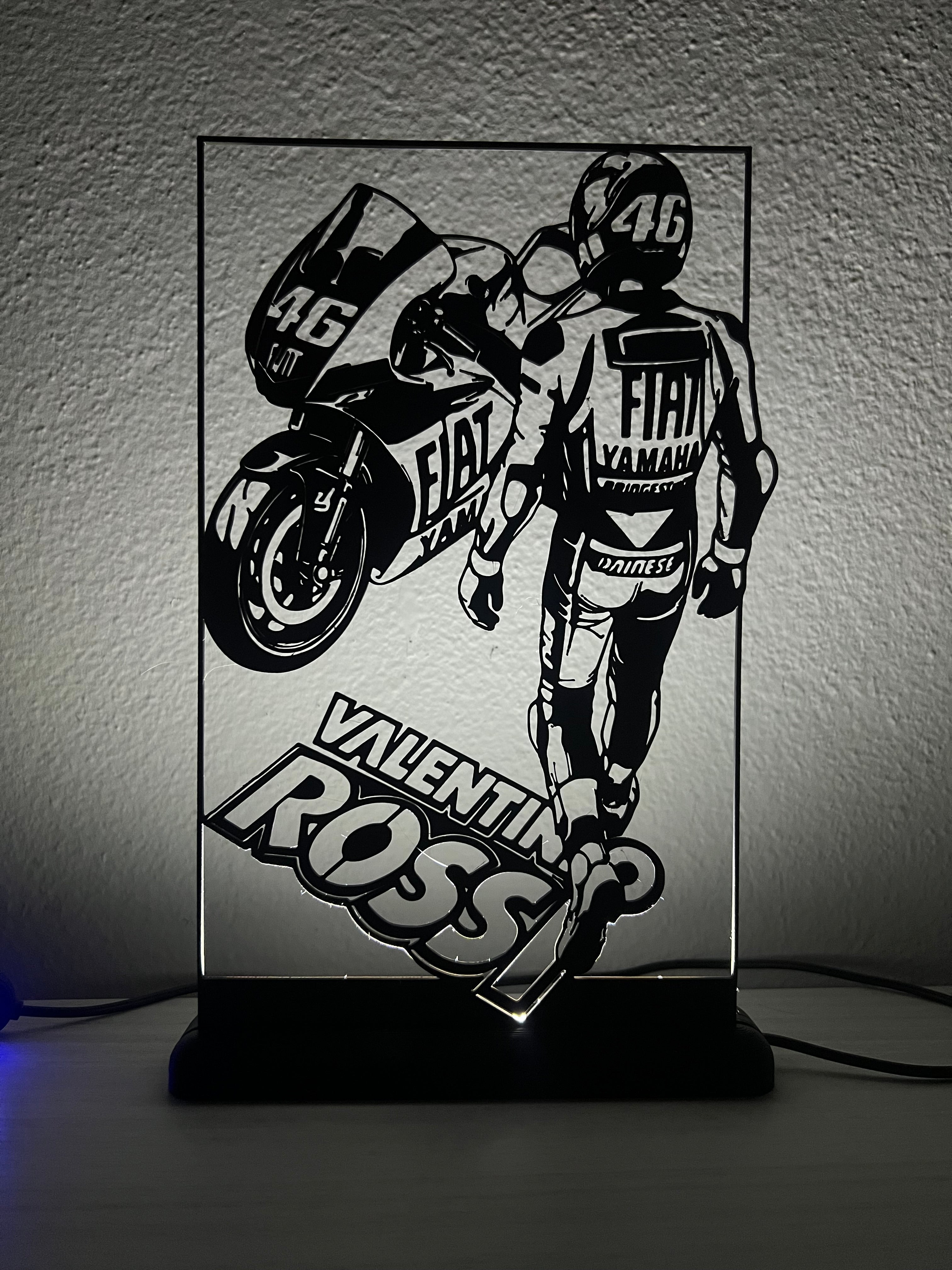 Lampada da esposizione con LED Valentino Rossi - MOTOGP