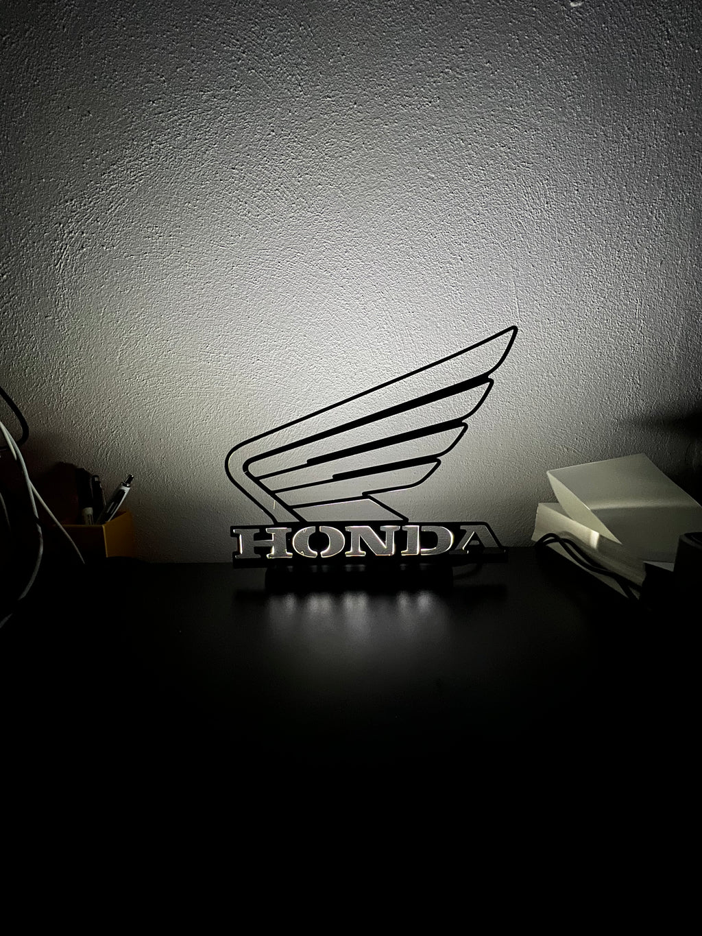 Lampada da esposizione con LED logo Honda