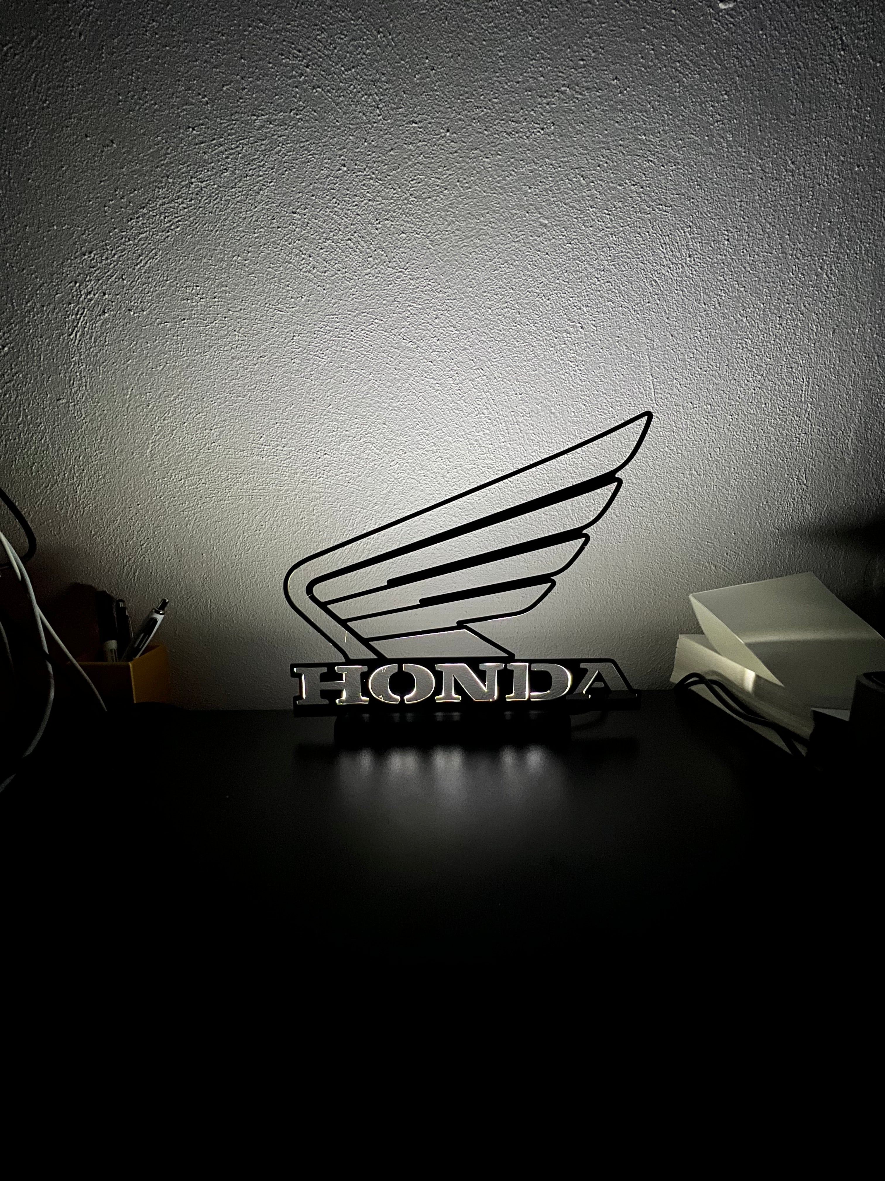 Lampada da esposizione con LED logo Honda