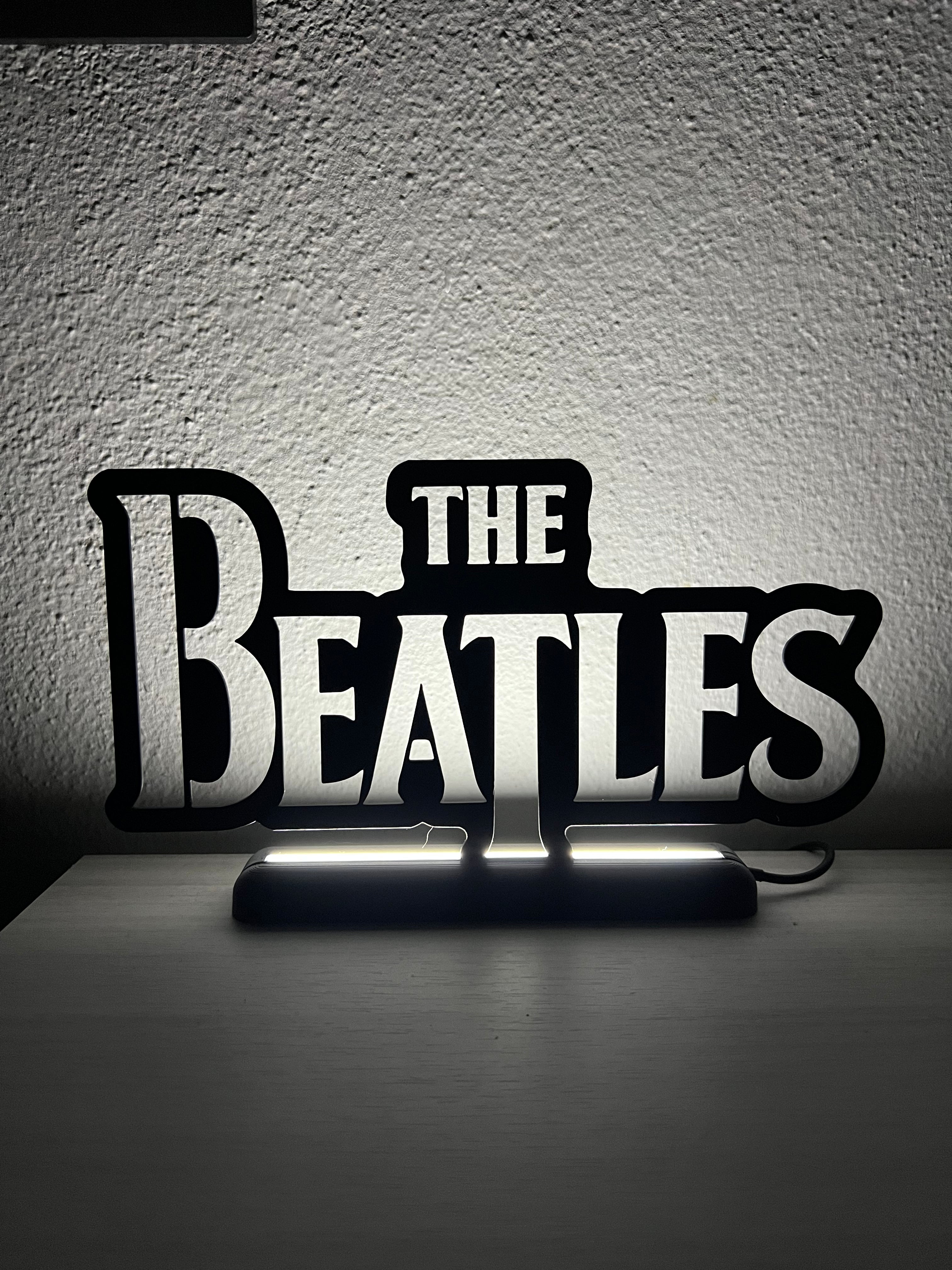 Lampada da esposizione con LED The Beatles