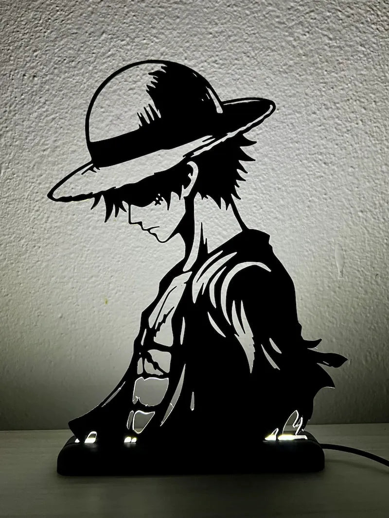 Lampada da esposizione con LED Luffy - OnePiece