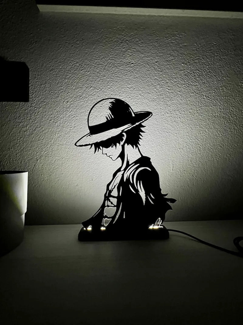 Lampada da esposizione con LED Luffy - OnePiece