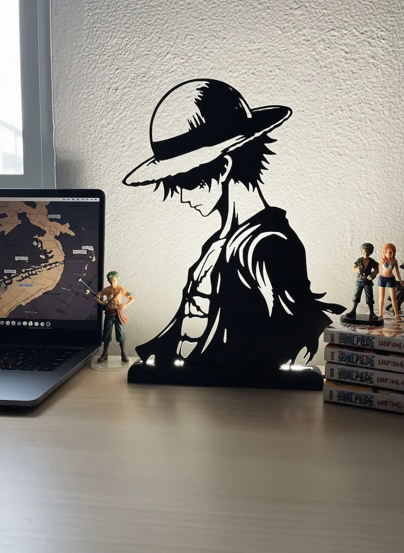 Lampada da esposizione con LED Luffy - OnePiece